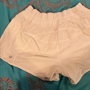 White Lululemon Shorts